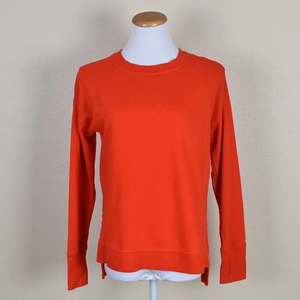 Sweaty Betty After Class Sweatshirt Orange XXS - Picture 1 of 7